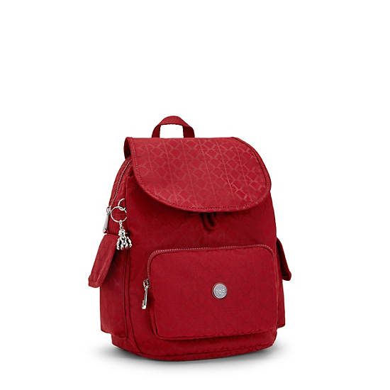 Kipling City Pack Small Klassiska Ryggsäck Röda | SE 1717VR